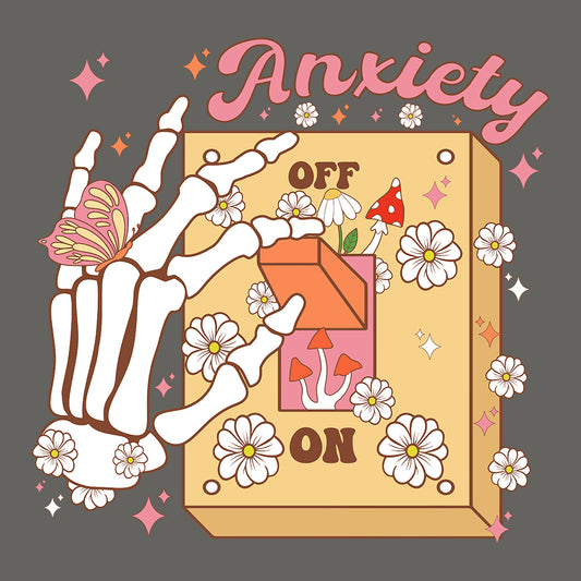 Anxiety On Off Switch Skeleton Hand | PRODUCT CODE: ANXOSKLMH