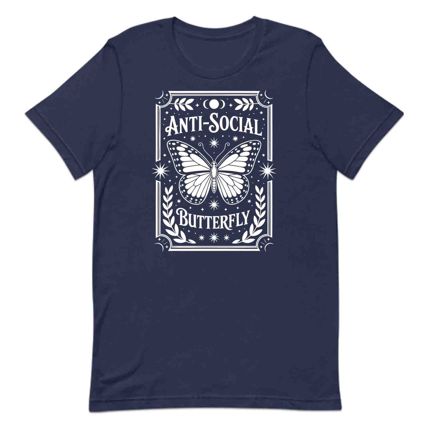 Anti-Social Butterfly T-Shirt, Introvert Goth Sweatshirt, Celestial Nature Hoodie | PRODUCT CODE: ASDKJWERN