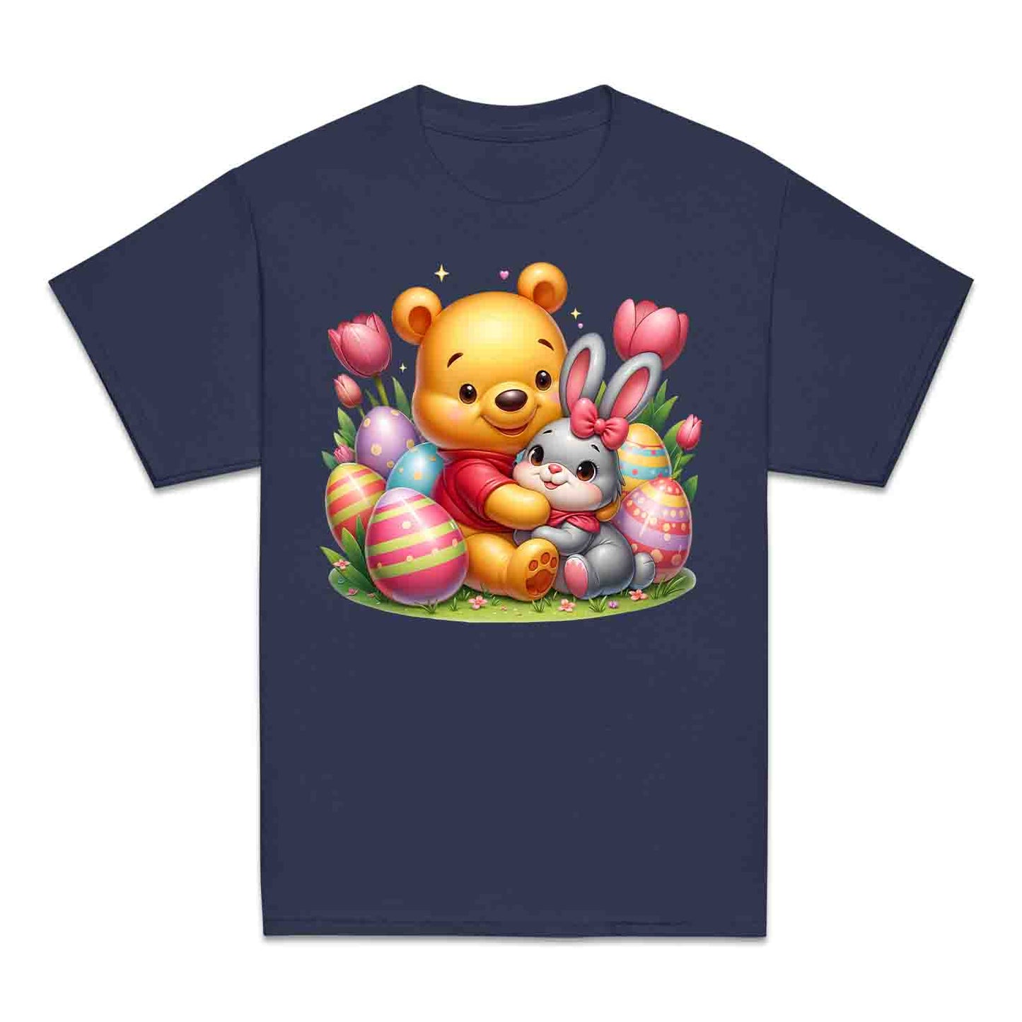 Disney Winnie the Pooh Easter Kids T-Shirt | Sweet Pooh & Bunny Hug Kids Jumper | Eggs & Flowers Hoodie | PRODUCT CODE: ASDNLMXCVOR