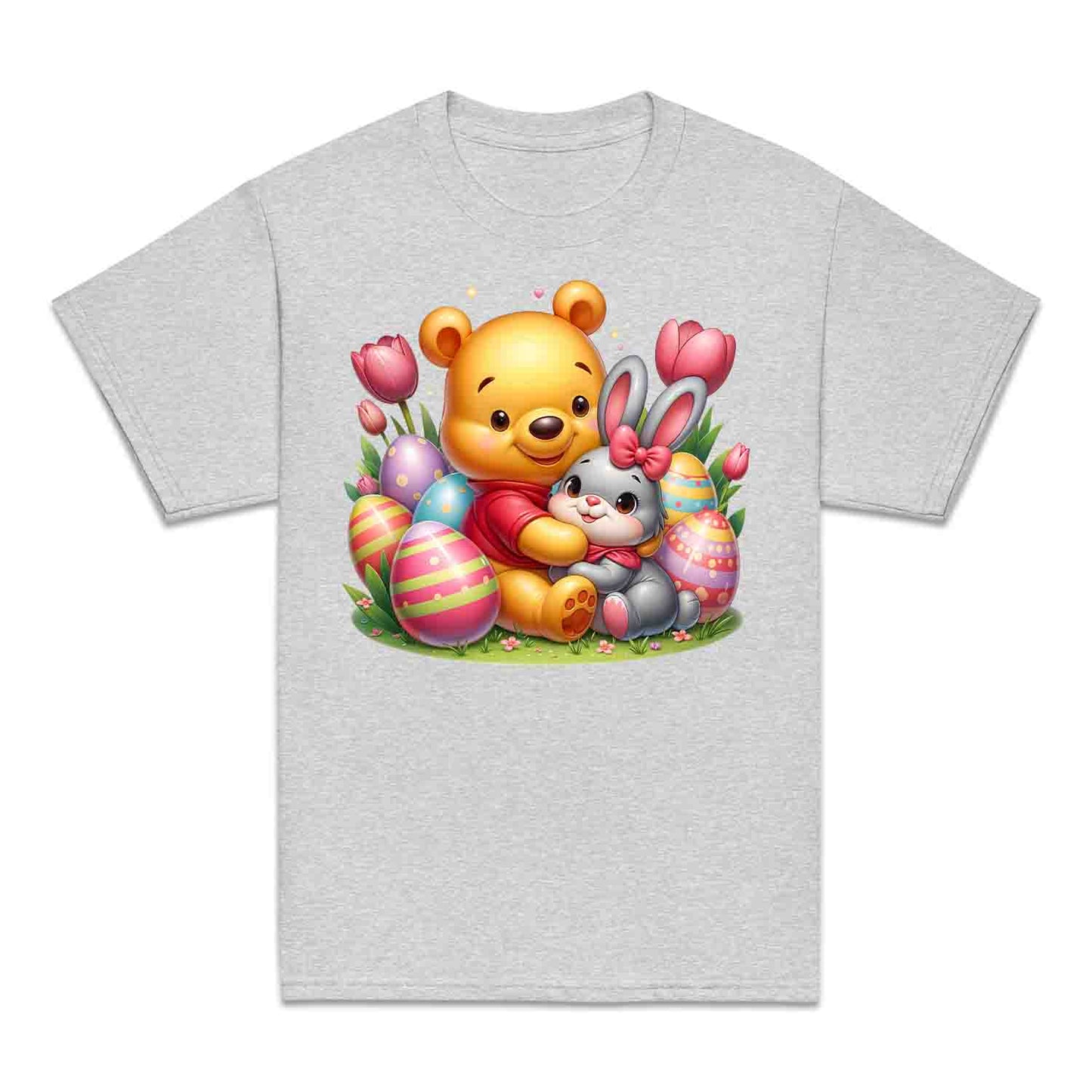 Disney Winnie the Pooh Easter Kids T-Shirt | Sweet Pooh & Bunny Hug Kids Jumper | Eggs & Flowers Hoodie | PRODUCT CODE: ASDNLMXCVOR