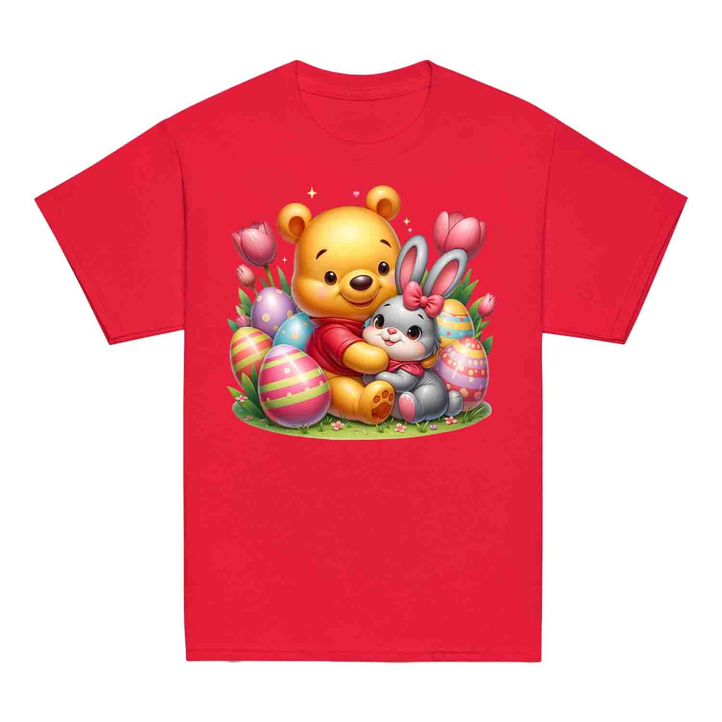 Disney Winnie the Pooh Easter Kids T-Shirt | Sweet Pooh & Bunny Hug Kids Jumper | Eggs & Flowers Hoodie | PRODUCT CODE: ASDNLMXCVOR