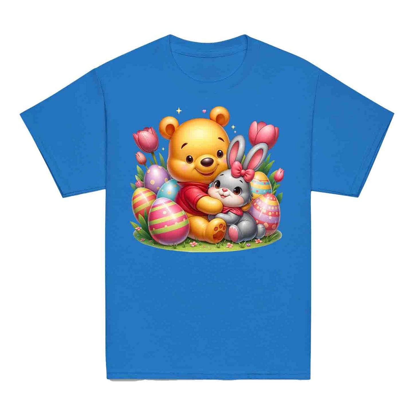 Disney Winnie the Pooh Easter Kids T-Shirt | Sweet Pooh & Bunny Hug Kids Jumper | Eggs & Flowers Hoodie | PRODUCT CODE: ASDNLMXCVOR