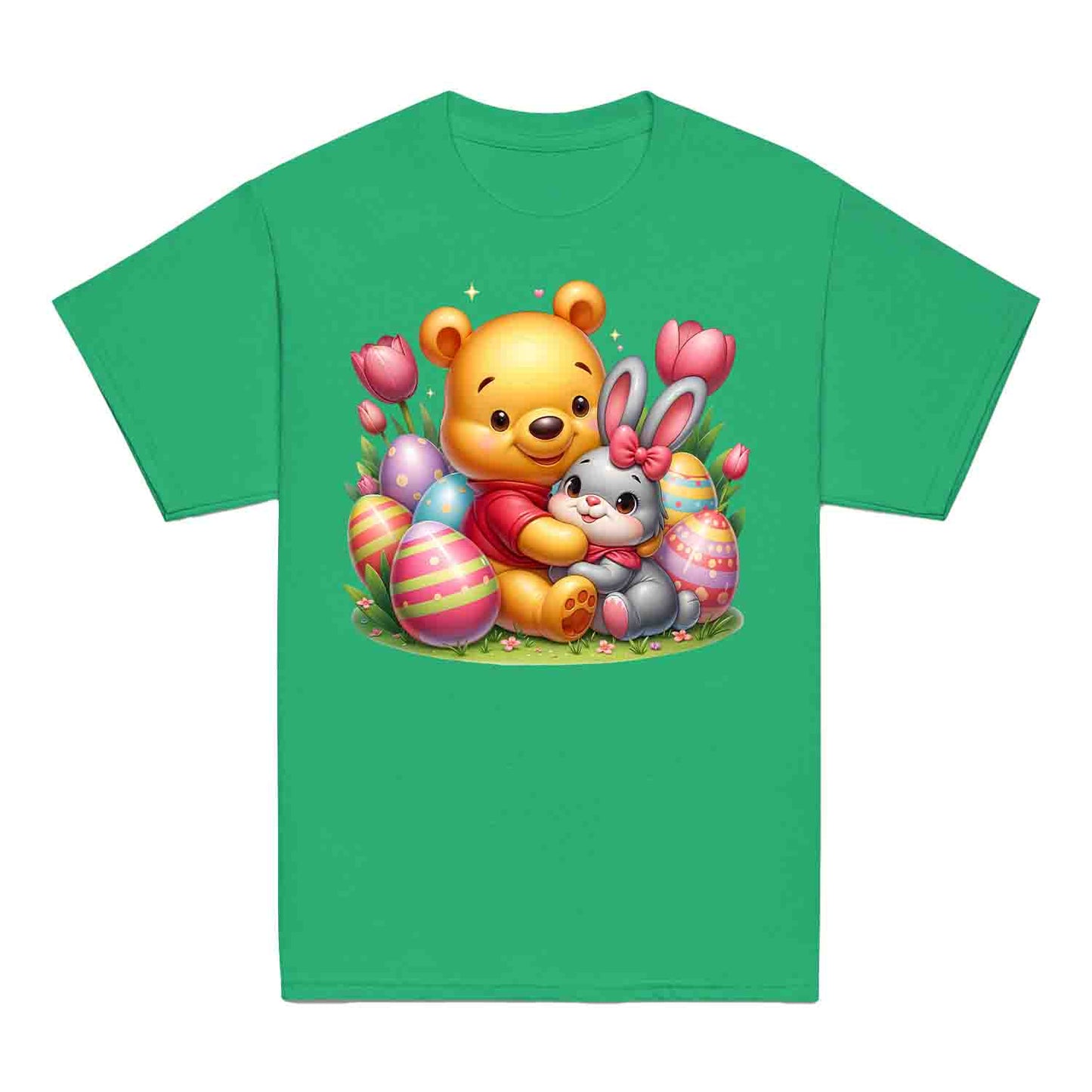 Disney Winnie the Pooh Easter Kids T-Shirt | Sweet Pooh & Bunny Hug Kids Jumper | Eggs & Flowers Hoodie | PRODUCT CODE: ASDNLMXCVOR