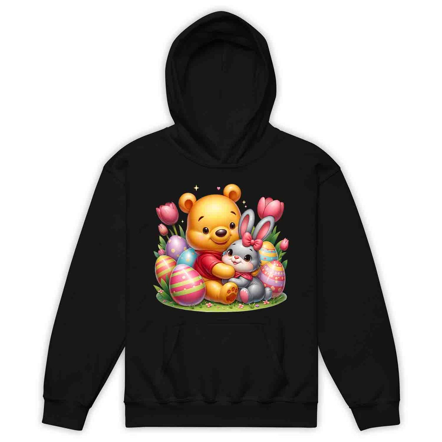 Disney Winnie the Pooh Easter Kids T-Shirt | Sweet Pooh & Bunny Hug Kids Jumper | Eggs & Flowers Hoodie | PRODUCT CODE: ASDNLMXCVOR