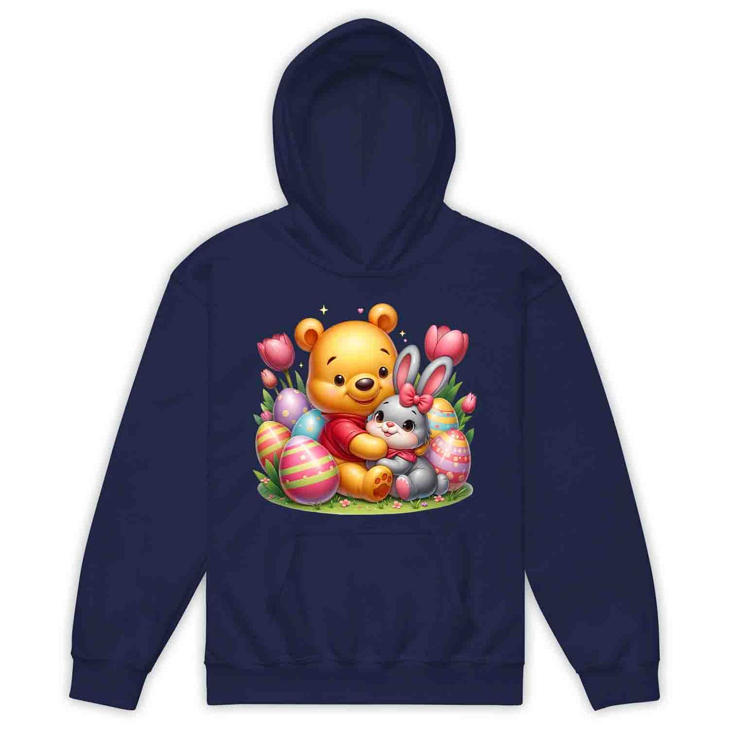 Disney Winnie the Pooh Easter Kids T-Shirt | Sweet Pooh & Bunny Hug Kids Jumper | Eggs & Flowers Hoodie | PRODUCT CODE: ASDNLMXCVOR