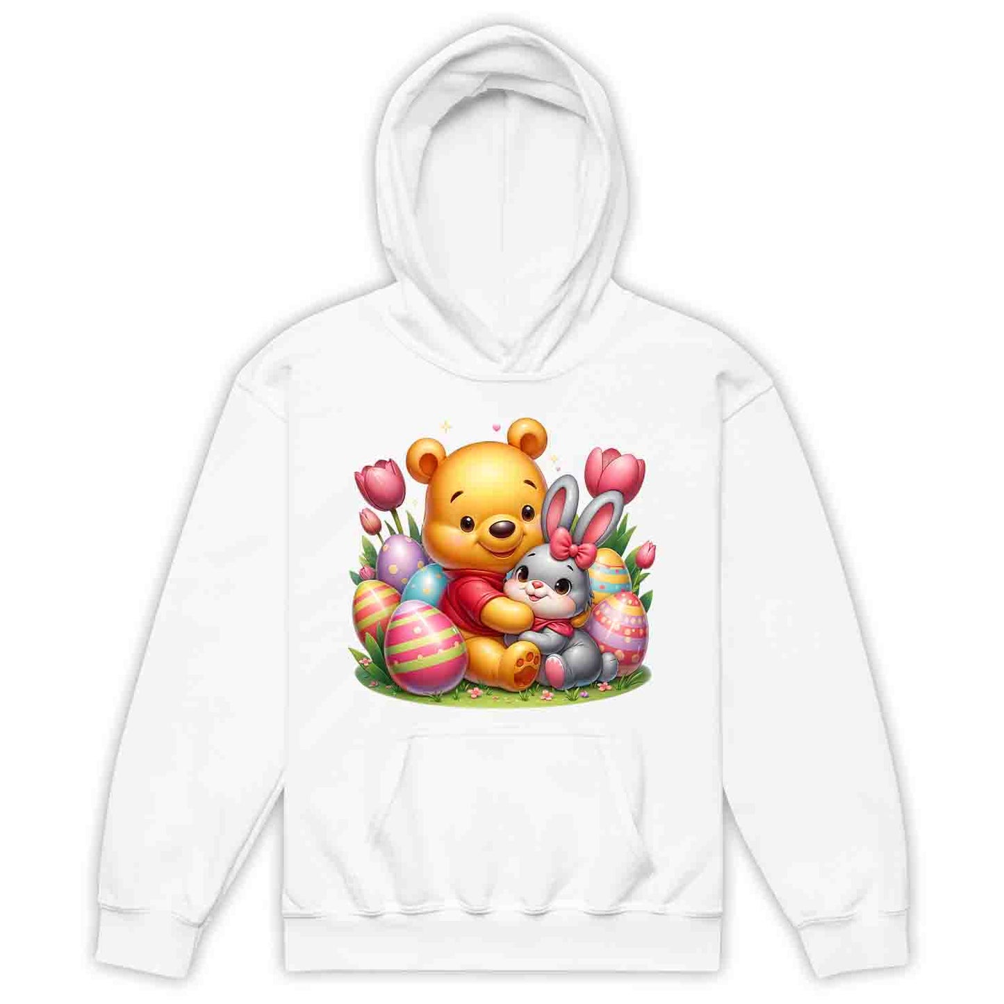 Disney Winnie the Pooh Easter Kids T-Shirt | Sweet Pooh & Bunny Hug Kids Jumper | Eggs & Flowers Hoodie | PRODUCT CODE: ASDNLMXCVOR