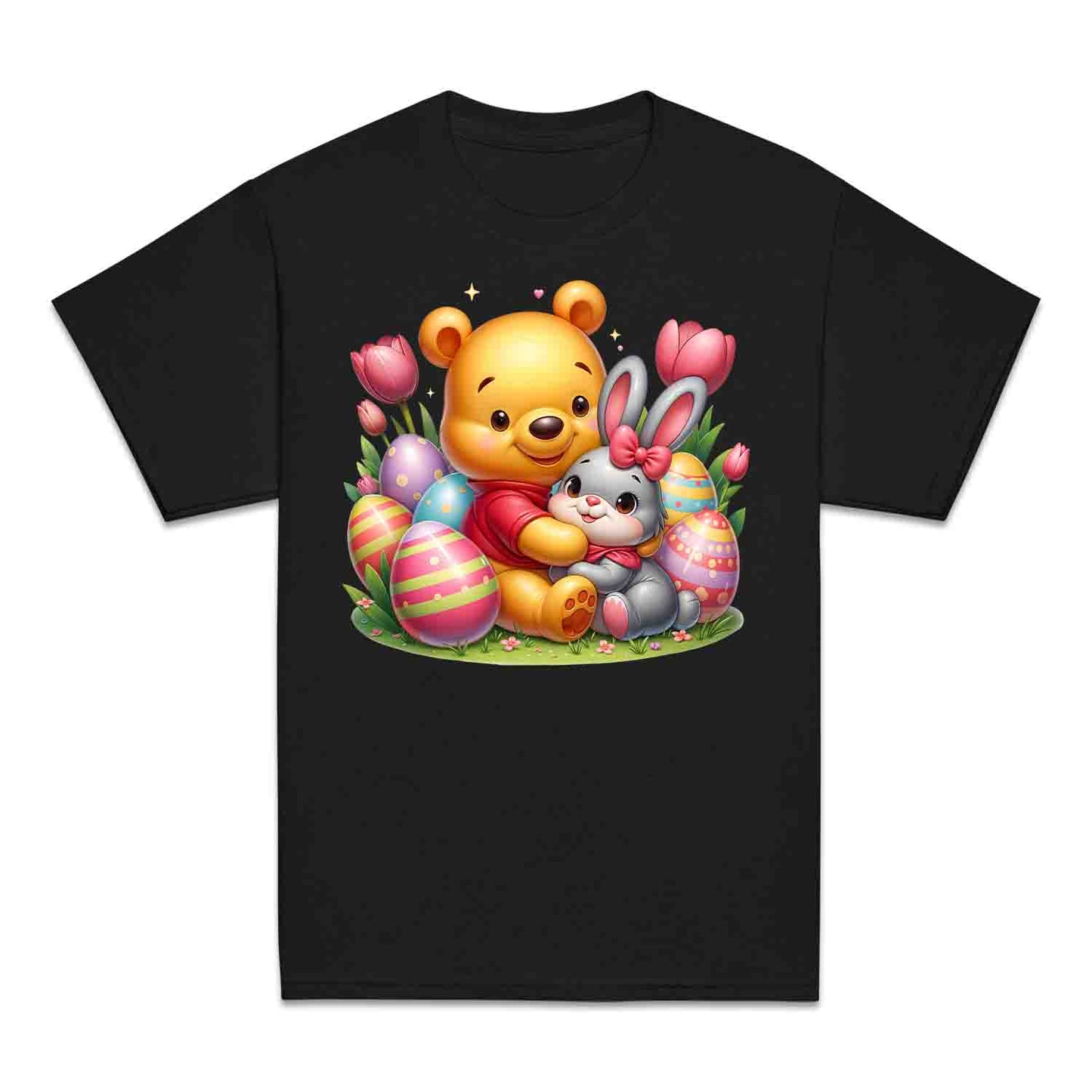 Disney Winnie the Pooh Easter Kids T-Shirt | Sweet Pooh & Bunny Hug Kids Jumper | Eggs & Flowers Hoodie | PRODUCT CODE: ASDNLMXCVOR