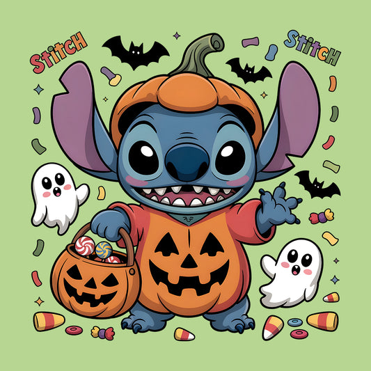 Stitch Pumpkin Costume T-Shirt, Disney Halloween Sweatshirt, Ohana Trick-or-Treat Hoodie | PRODUCT CODE: ASOIWERBU