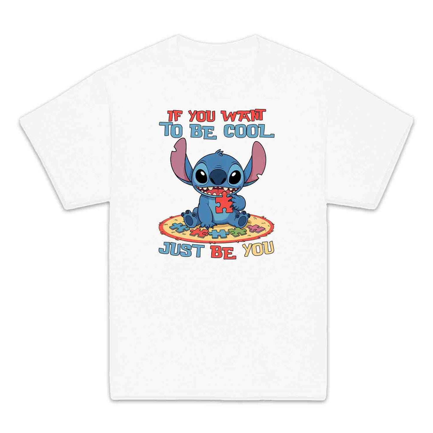 Autism Awareness Stitch Kids T-Shirt | Disney Lilo & Stitch Kids Jumper | Cartoon Puzzle Piece Hoodie | PRODUCT CODE: AYWERBNMOS
