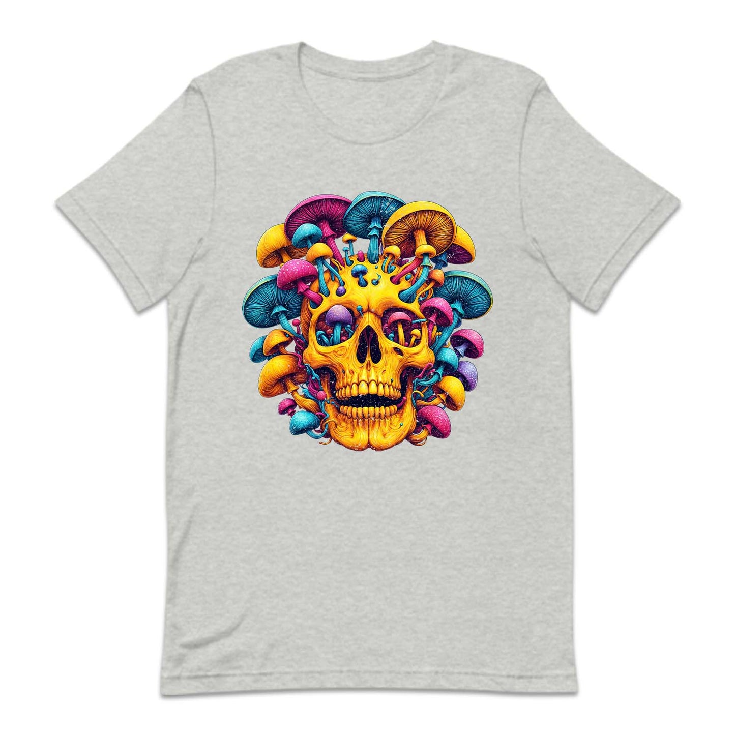 Psychedelic Skull Mushrooms Boho Hippie Art | PRODUCT CODE: MSHSKULPSYD