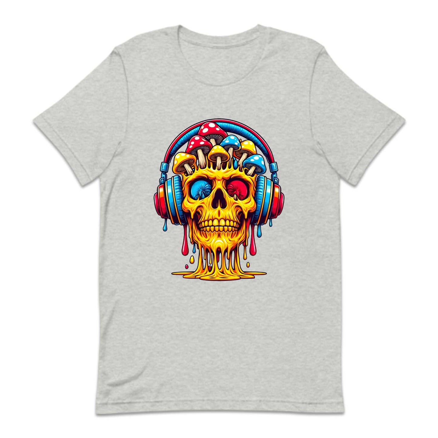 Psychedelic Skull Mushroom And Headphones | PRODUCT CODE: SKLPSYDLC