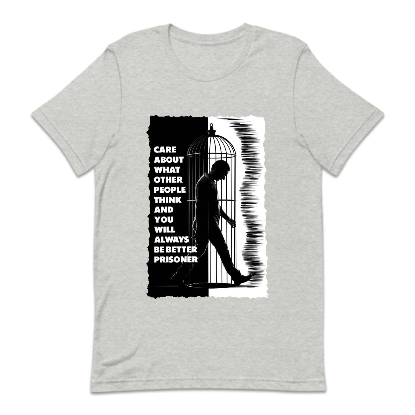 Man Walking in Birdcage Prisoner Philosophy | PRODUCT CODE: MNGIBRDC