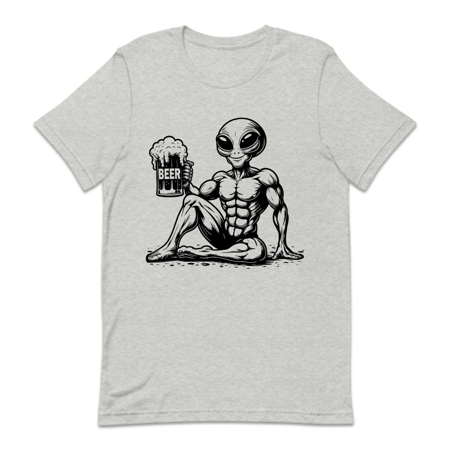 Alien Drinking Beer Sci-Fi | PRODUCT CODE: ALNIUFODRKB