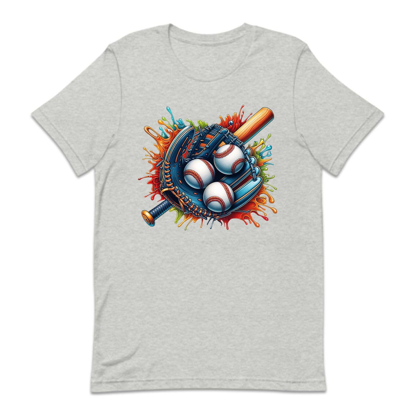 Colorful Baseball Glove Splash Game Lover | PRODUCT CODE: CLOBSEBLGV
