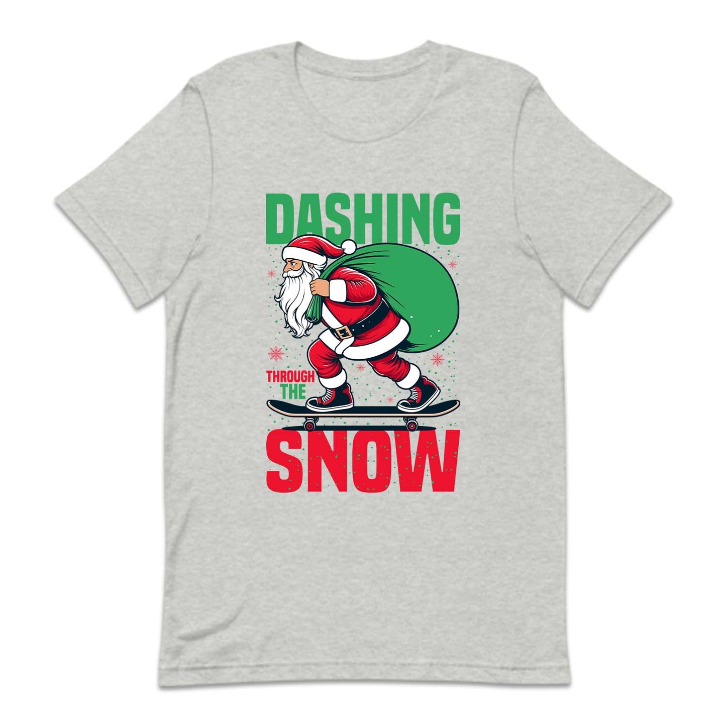 Christmas Santa Skateboard Dashing Through The Snow Xmas | PRODUCT CODE: STNAKBRDHG