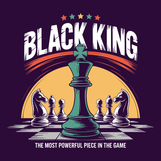 Black King Chess T-Shirt, Melanin Champion Sweatshirt, Strategic Leader Hoodie | PRODUCT CODE: BAJSKDCHAS