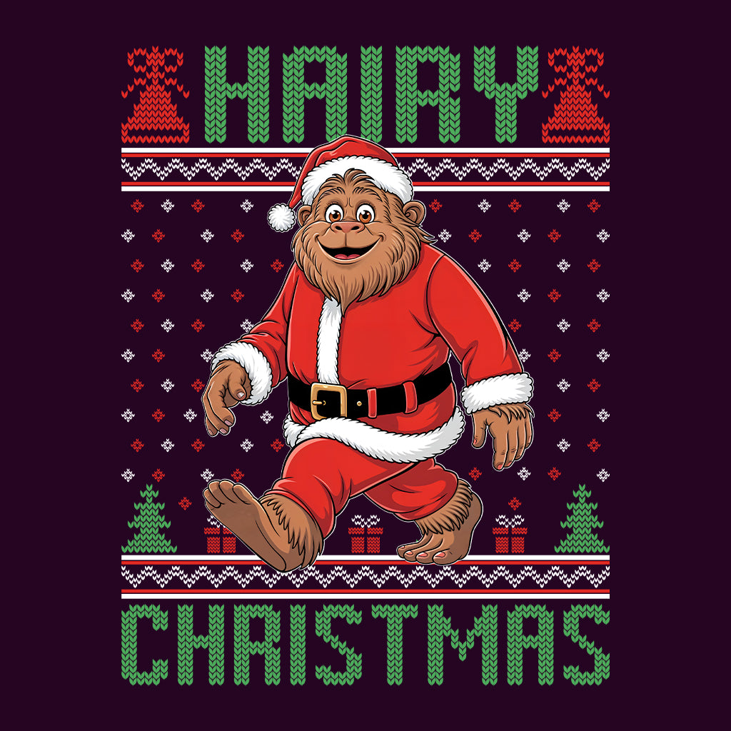 Bigfoot Christmas Santa Sasquatch Hairy Xmas | PRODUCT CODE: BFGTCRMSQC