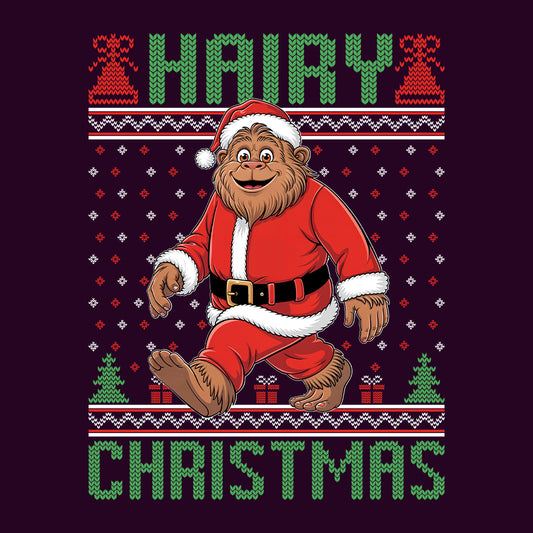 Bigfoot Christmas Santa Sasquatch Hairy Xmas | PRODUCT CODE: BFGTCRMSQC