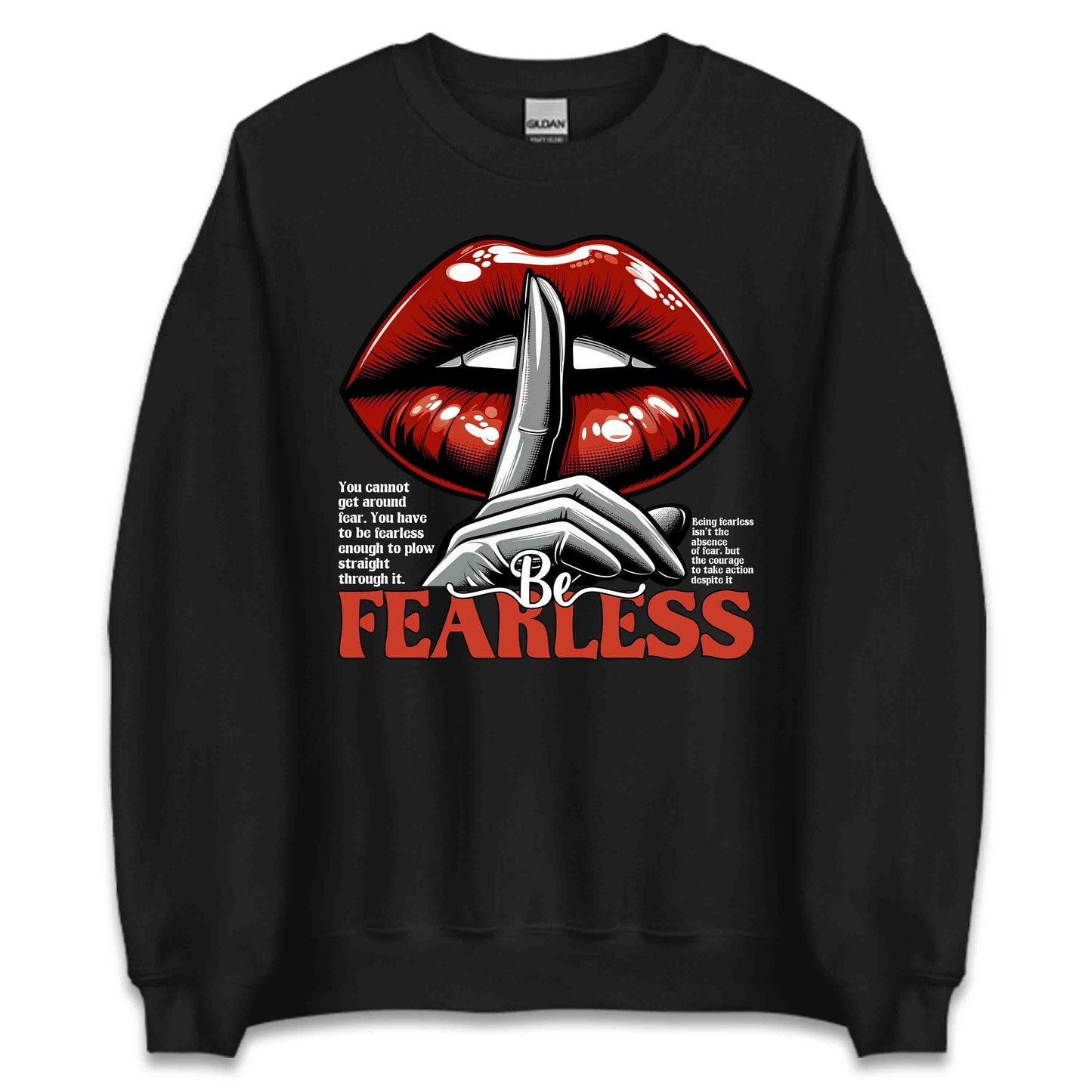 Be Fearless Motivational Glamorous Lips Empowering Quote | PRODUCT CODE: BFREKLSBEIPH