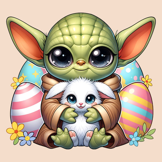 Baby Yoda Easter T-Shirt | Grogu & Bunny Jumper | Star Wars Pastel Eggs & Flowers Hoodie | PRODUCT CODE: BJKEWRUXCVY