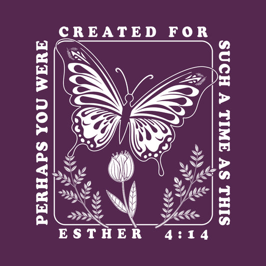 Esther 4:14 Bible Verse Cute Flower | PRODUCT CODE: BLBVSRETRF