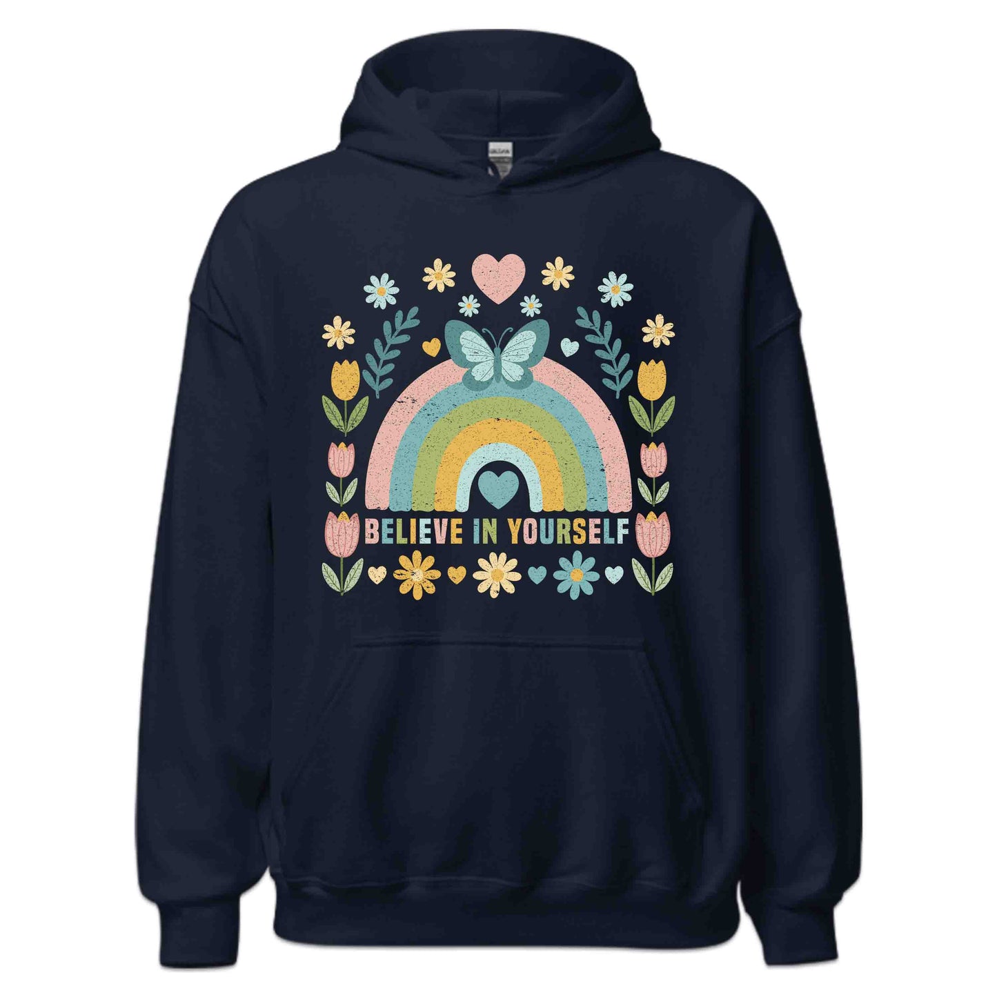 Believe in Yourself Motivational Rainbow Inspirational Quote | PRODUCT CODE: BLEINYRLSMTOW