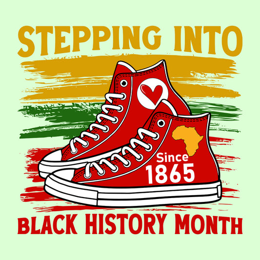 Black History Month Red Converse-Inspired African | PRODUCT CODE: BLJSBWUQLANC