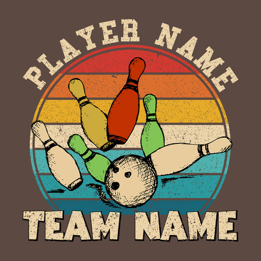 Personalized Retro Bowling Team | PRODUCT CODE: BLWGTMPL