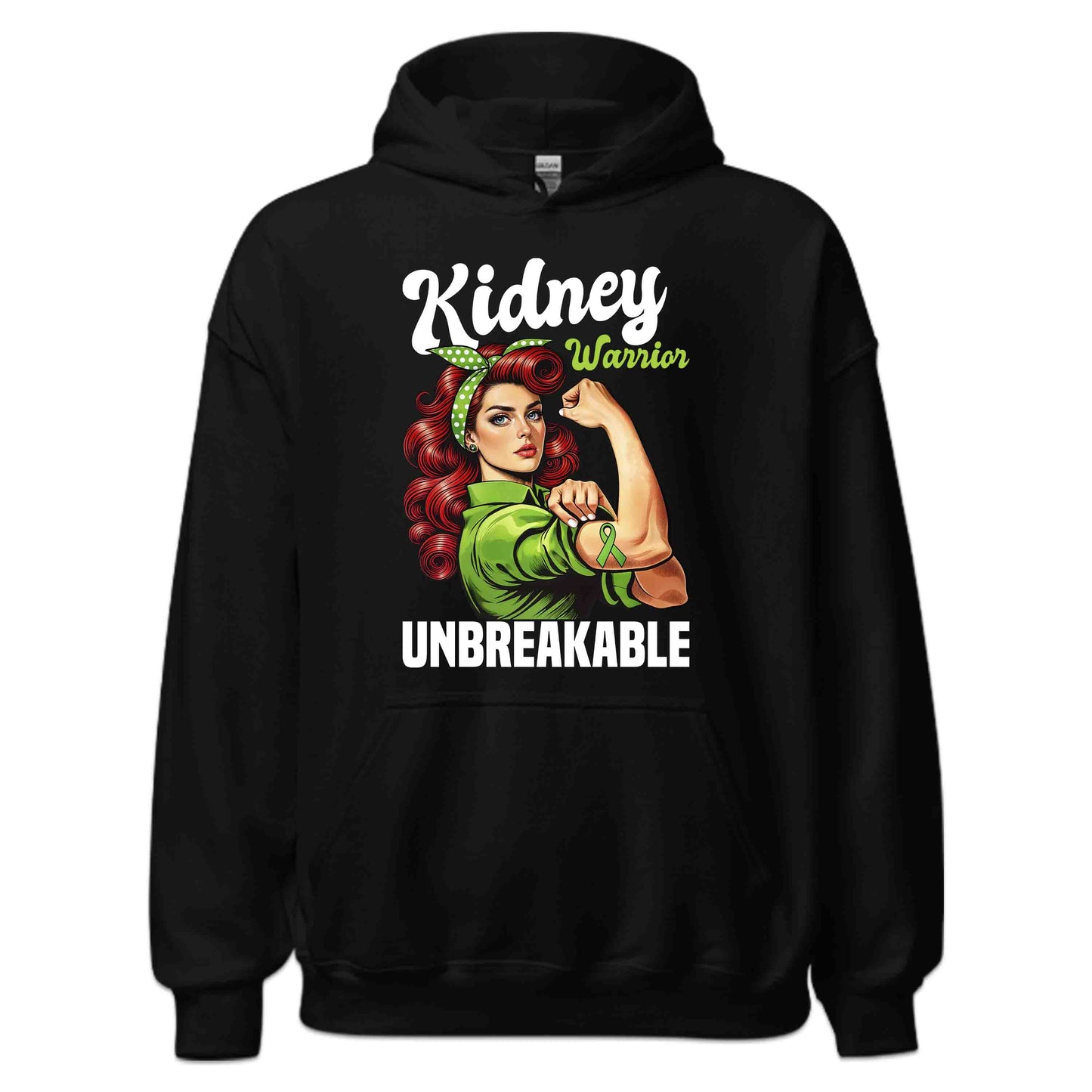 Unbreakable Kidney Warrior Retro Ribbon Awareness | PRODUCT CODE: BNURKWRTSAWN