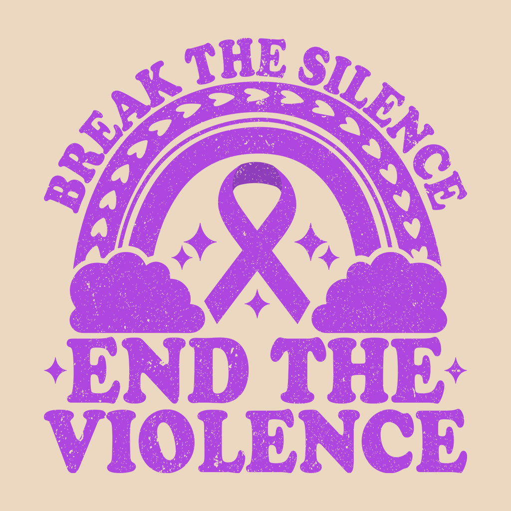 Break The Silence End The Violence Domestic Violence Awareness | PRODUCT CODE: BRKTSLNCED