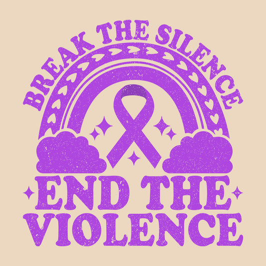 Break The Silence End The Violence Domestic Violence Awareness | PRODUCT CODE: BRKTSLNCED