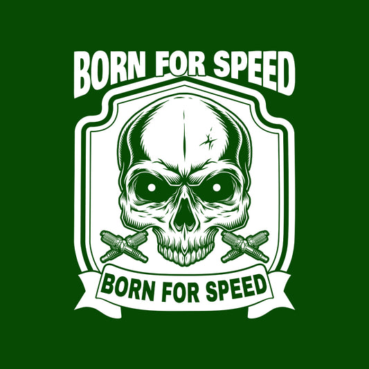Born for Speed Skull Edgy Skull Biker | PRODUCT CODE: BRMFOSPDEGYL