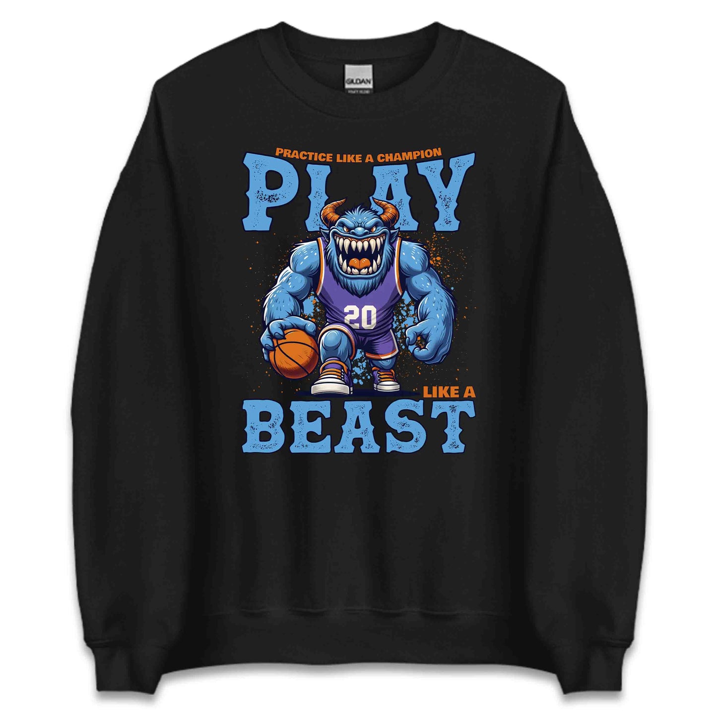 Beast Monster Basketball Player Motivational Streetwear | PRODUCT CODE: BSTMNOPLYRCA