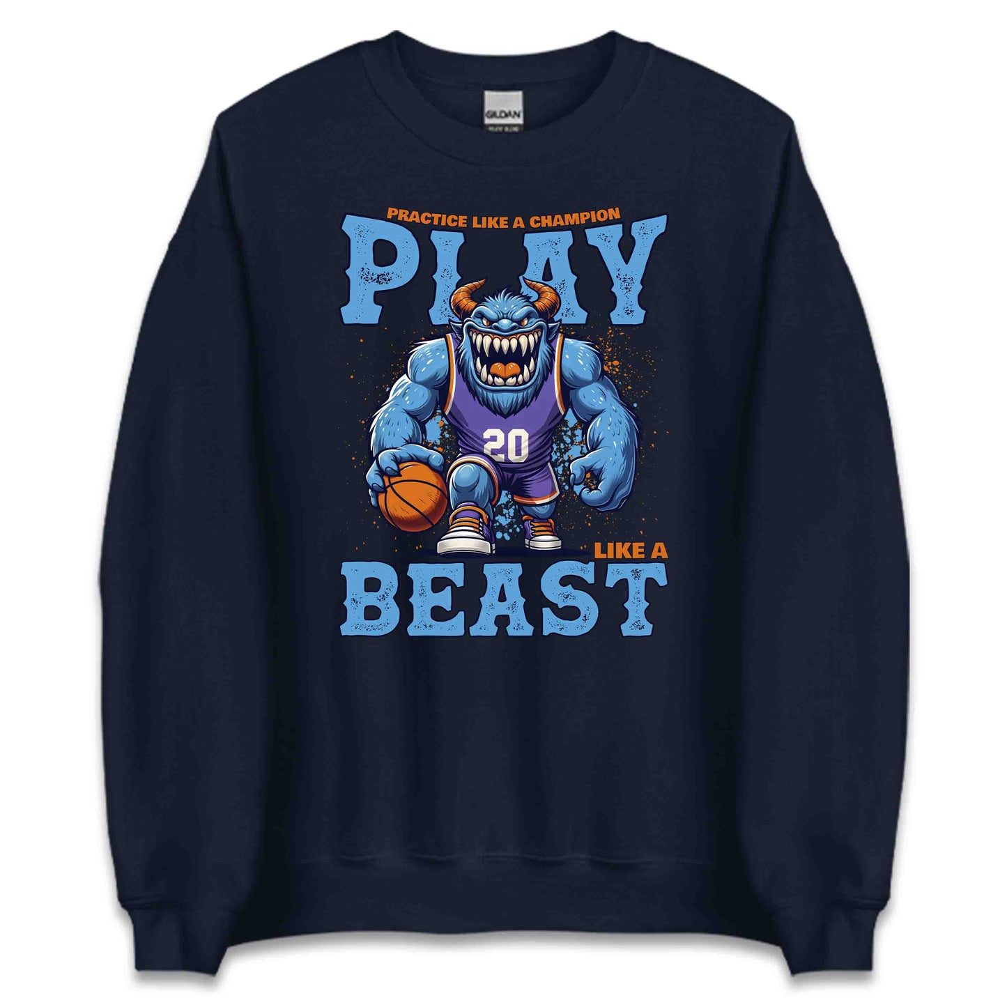 Beast Monster Basketball Player Motivational Streetwear | PRODUCT CODE: BSTMNOPLYRCA