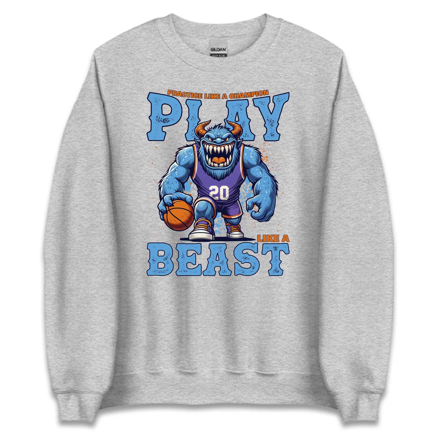Beast Monster Basketball Player Motivational Streetwear | PRODUCT CODE: BSTMNOPLYRCA