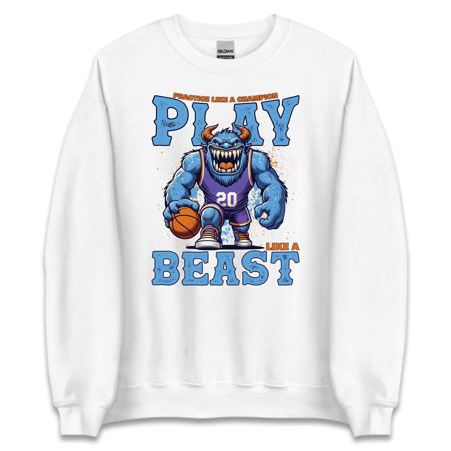 Beast Monster Basketball Player Motivational Streetwear | PRODUCT CODE: BSTMNOPLYRCA