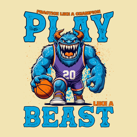 Beast Monster Basketball Player Motivational Streetwear | PRODUCT CODE: BSTMNOPLYRCA