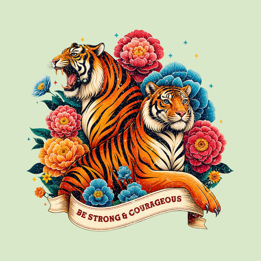 Be Strong & Courageous Religious Faith Lions | PRODUCT CODE: BSTRNGACRG