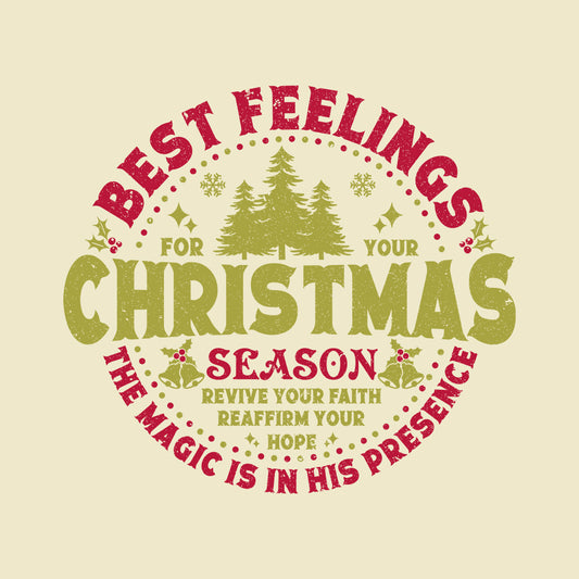 Best Feelings For Your Christmas Season Inspirational Xmas | PRODUCT CODE: BTFLENGURCH