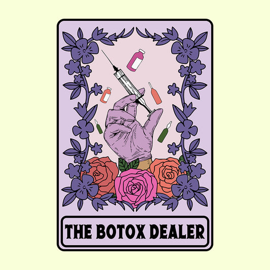 Botox Dealer Tarot Card Aesthetic Nurse | PRODUCT CODE: BTXDRAOCD