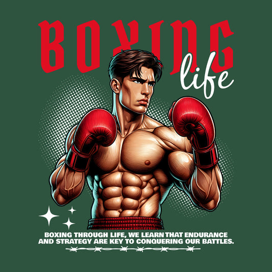 Boxing Life Inspirational Vintage Boxing Champion | PRODUCT CODE: BXNGLFENSPV