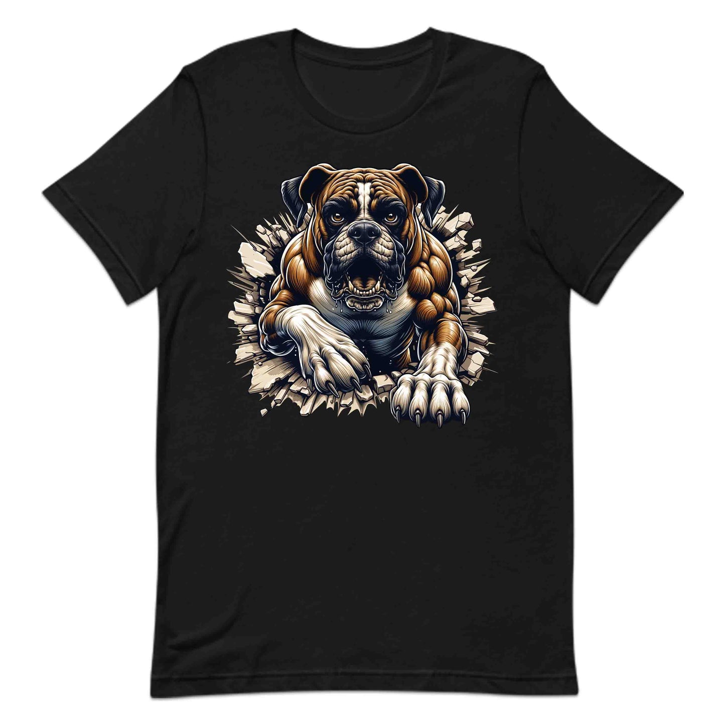 Boxer Dog Breaking Through Wall 3D Realistic Dog | PRODUCT CODE: BXRODGBRKNWM
