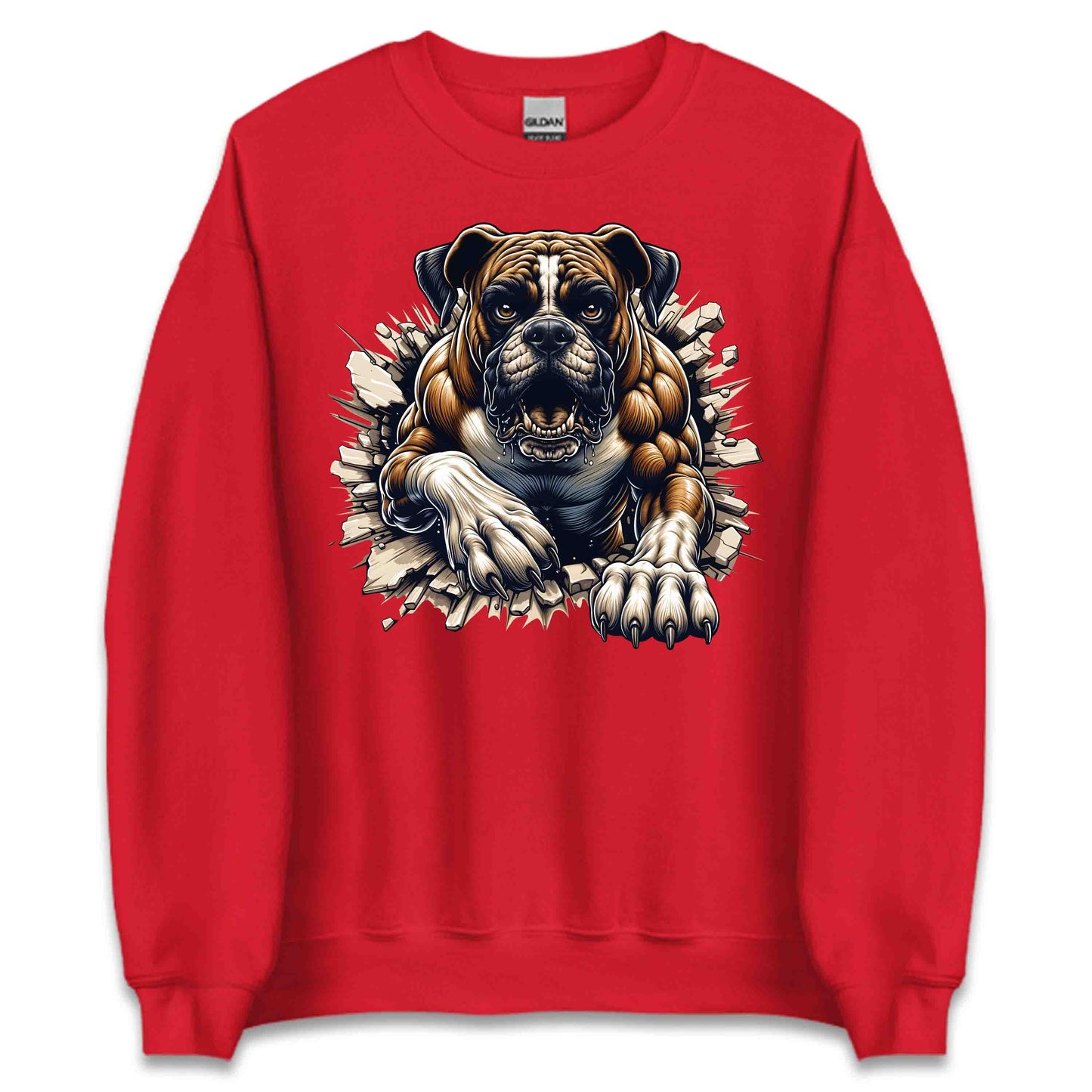 Boxer Dog Breaking Through Wall 3D Realistic Dog | PRODUCT CODE: BXRODGBRKNWM