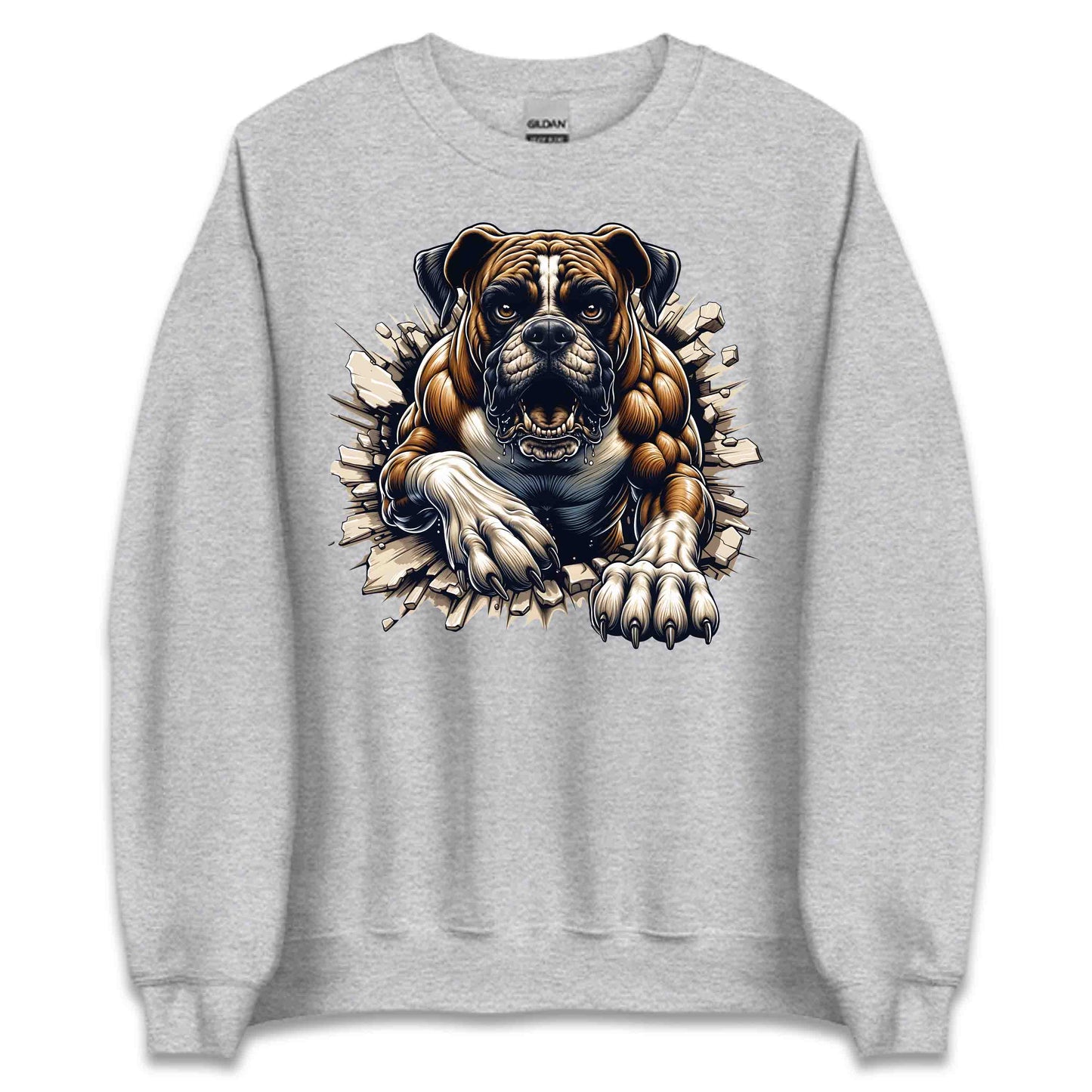 Boxer Dog Breaking Through Wall 3D Realistic Dog | PRODUCT CODE: BXRODGBRKNWM