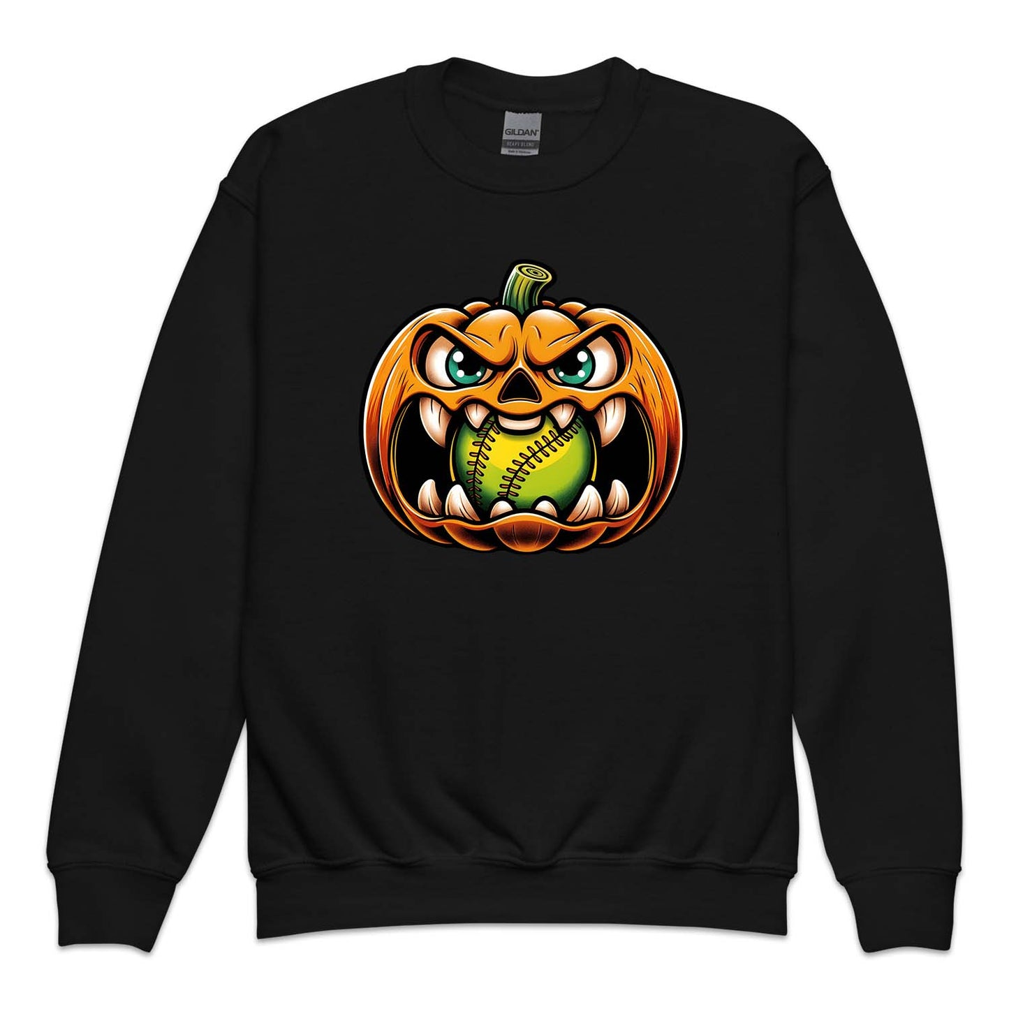 Pumpkin Baseball Spooky Face Halloween | PRODUCT CODE: PKMBSLHWON