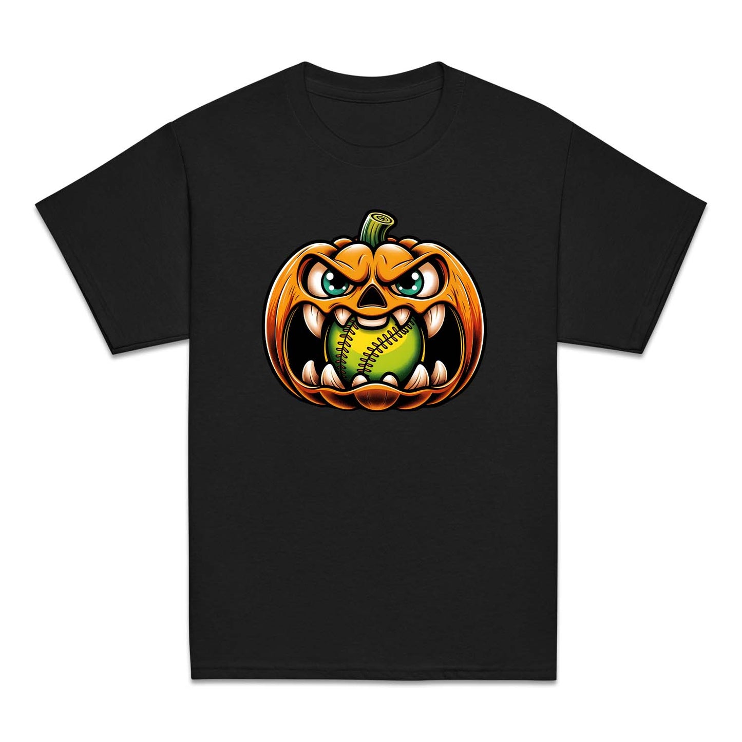 Pumpkin Baseball Spooky Face Halloween | PRODUCT CODE: PKMBSLHWON