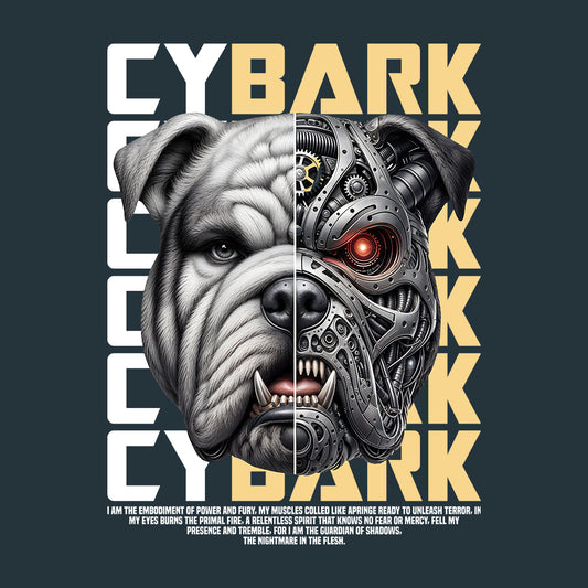 Cybark Guardian Cybernetic Dog Futuristic Tech Fusion Sci-Fi Animal Lovers | PRODUCT CODE: CBRKYGDNTFU
