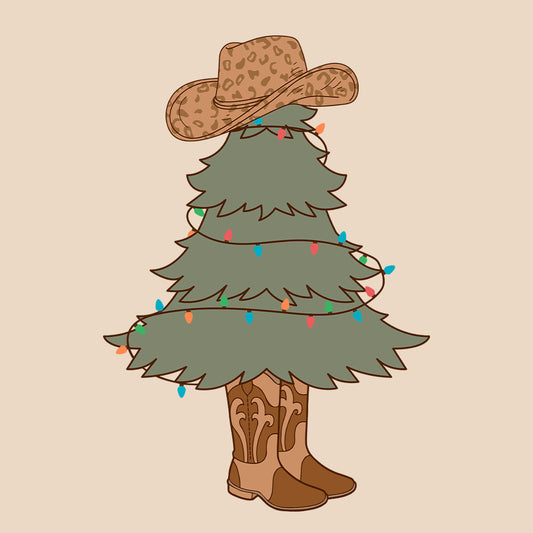 Western Christmas Cowboy Christmas Tree Rustic Holiday Xmas | PRODUCT CODE: CBWYCHTREXN