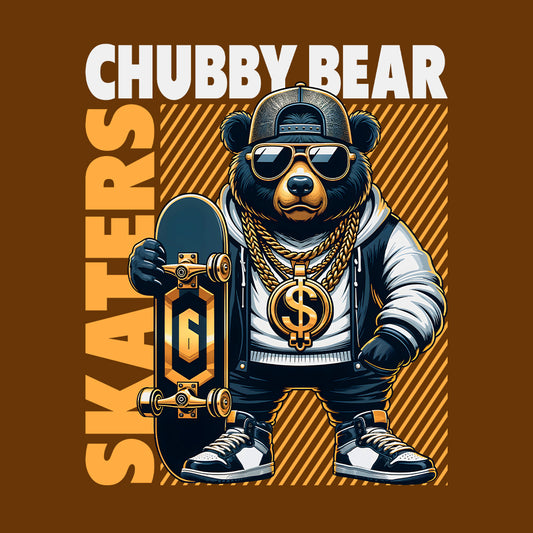 Chubby Bear Skaters Urban Skating Bear Street Style | PRODUCT CODE: CBYRESKTUNL