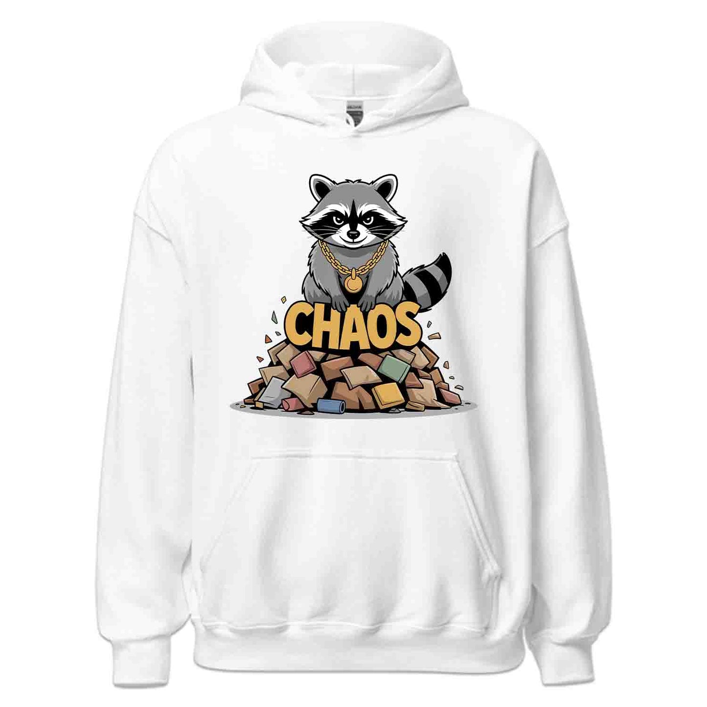 Chaos Raccoon T-Shirt, Trash Panda Meme Sweatshirt, Funny Urban Hoodie | PRODUCT CODE: CHEWEORAS
